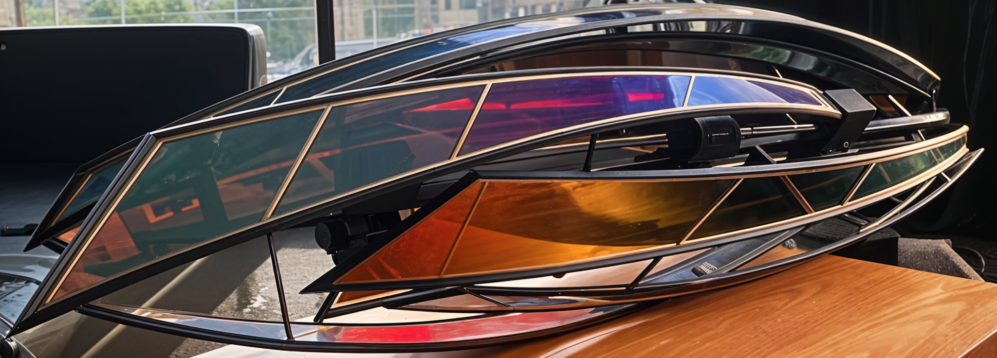 Dichroic glass piece